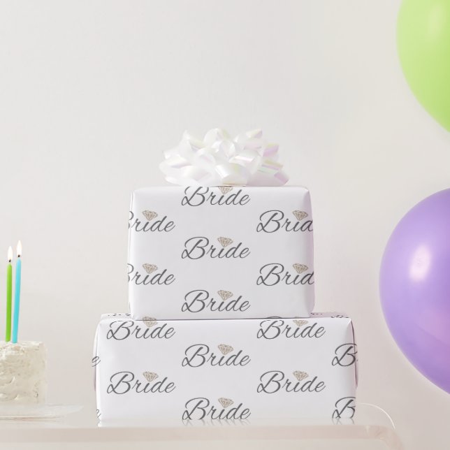 Personalized Bride To Be | Elegant Bridal Party  Wrapping Paper (Party Gifts)