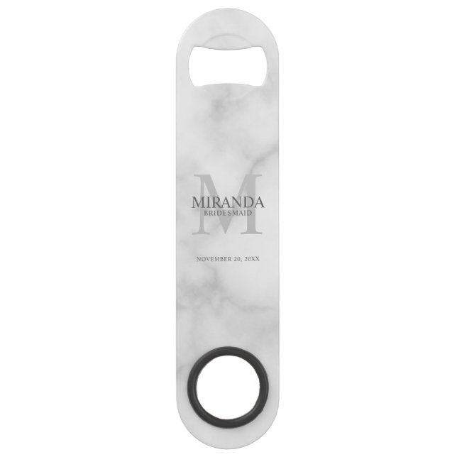 Personalized Bridesmaid's Monogram and Name (Front)