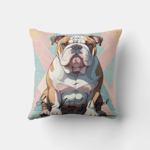 Personalized Bulldog Pillow