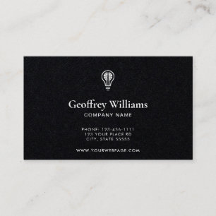 PERSONALIZED BUSINESS CARD DARK MINIMALIST STYLE