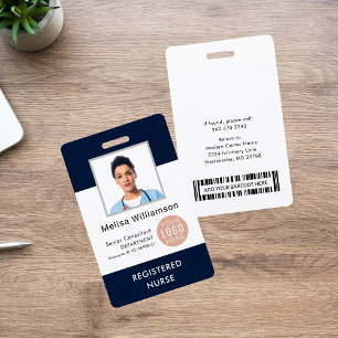 Personalized Business Logo and Employee Photo ID ID Badge