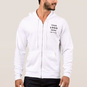 Personalized business logo design template on hoodie