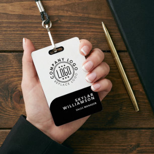 Personalized Business Logo Employee Name Staff Tag ID Badge