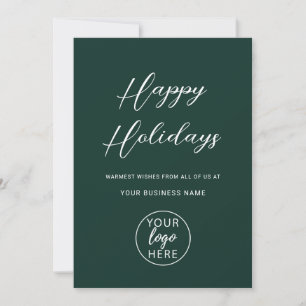 Personalized Business Logo Holiday Card