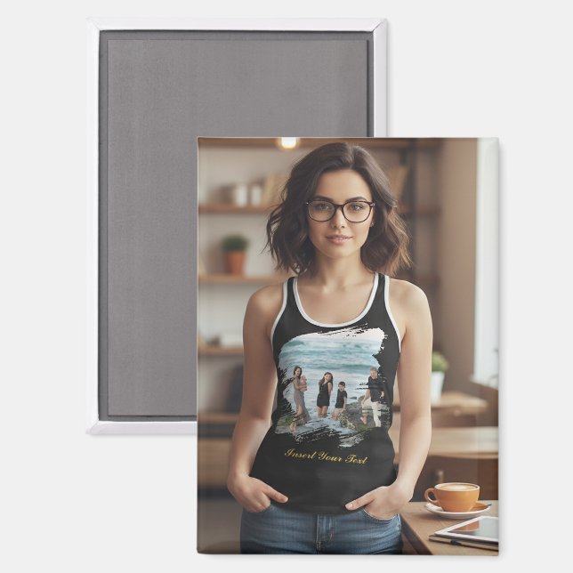 Personalized Business Logo or Image Rectangle Magnet (Front/Back)