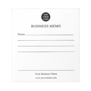 Personalized Business Memo Notepad