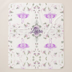 Personalized Butterfly Name Blanket