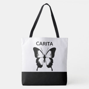 Personalized Butterfly Tote Bag