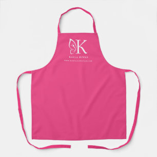 Personalized Butterfly Wing Initial Monogram Apron