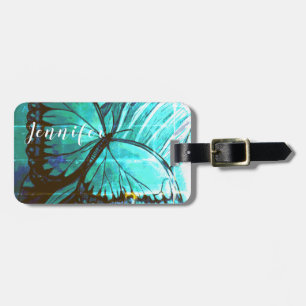 Personalized by Name Beautiful Butterfly Luggage T Luggage Tag