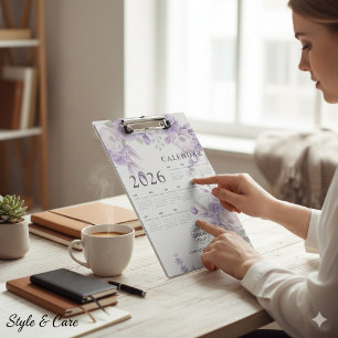 Personalized Calendar-26 Clipboard for Office Use