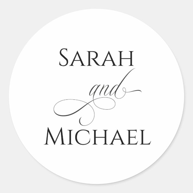 Personalized Calligraphy Stickers (Front)