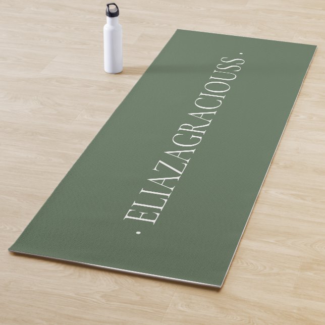 Personalized Calm Meditation Yoga Mat with Name (In Situ)