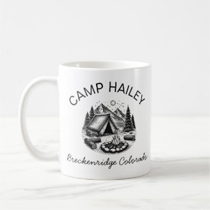 Personalized camp mug, personalized campfire mug, coffee mug