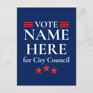 Personalized Campaign Election Postcard