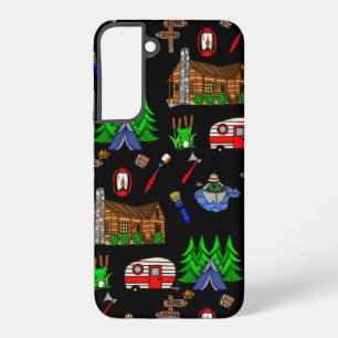 Personalized Camping Themed  Happy Camper     Samsung Galaxy Case