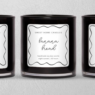 Personalized Candle Label, Fun & Whimsical Square Sticker