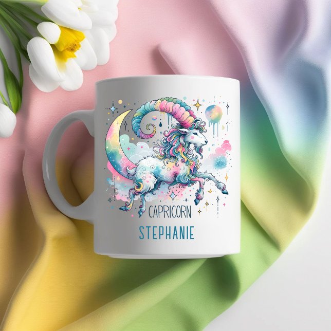 Personalized Capricorn Zodiac Goat Astrology Coffee Mug (Personalized Capricorn Zodiac Goat Astrology Coffee Mug)