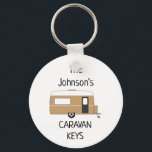 Personalized Caravan Keys name Keychain<br><div class="desc">Personalized Caravan Gift,  Caravan Lover Gift,  Personalised Keyring,  Caravan Club</div>