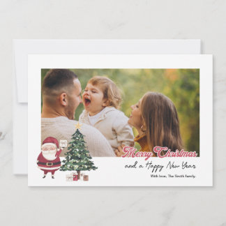 Personalized  card with Christmas tree