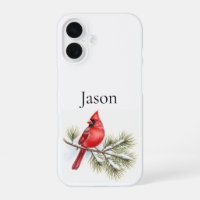 Personalized Cardinal on Pine Bird Lover Gift
