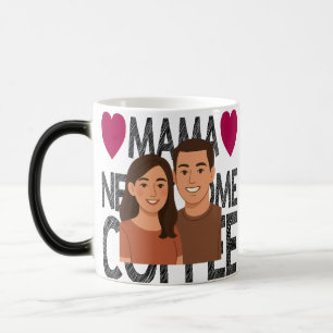Personalized Cartoon Couple Mug ideal for birthday