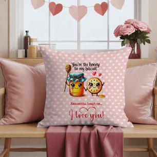 Personalized Cartoon Food Valentine Love Pillow