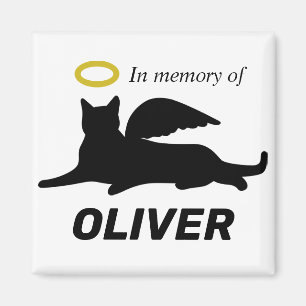 Personalized Cat Angel Magnet