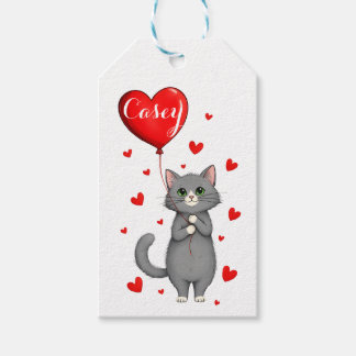 Personalized Cat Gift Tag with Name