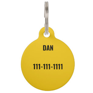 Personalized Cat ID Tag with MW Monogram Safe an