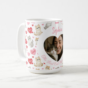 Personalized Cat Mom Mug Custom Photo and Name