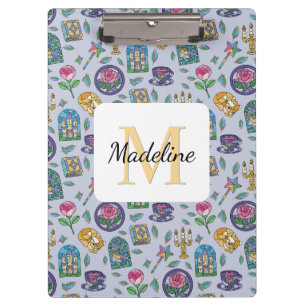 Personalized Cats Beauty and the Beast Book Girl Clipboard