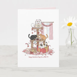 Personalized Cat's Meow Valentine's Day Card