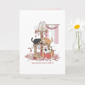 Personalized Cat's Meow Valentine's Day  Card