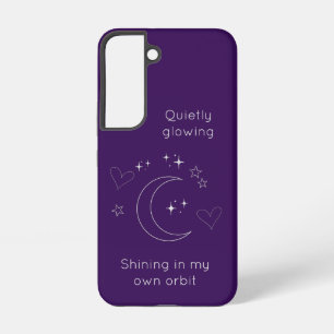 Personalized Celestial Line Art Purple Phone Case