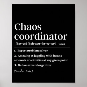 Personalized Chaos Coordinator definitin  Poster