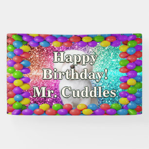 Personalized character birthday banner