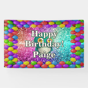 Personalized character birthday banner