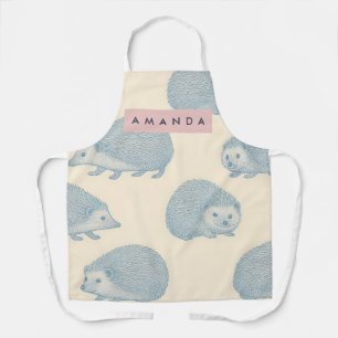 Personalized Charming Hedgehog Pattern Apron