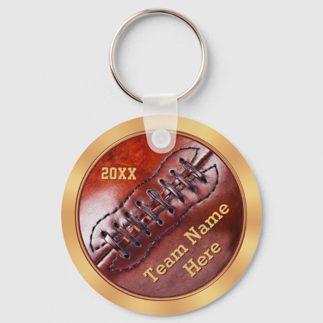 PERSONALIZED Cheap Vintage Football Team Gifts Key Ring (Front)