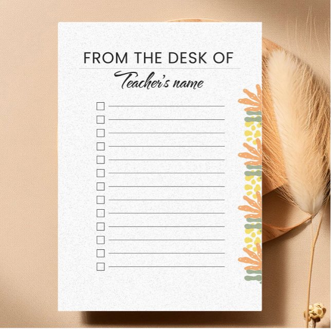 Personalized Checklist Note Pad  (Creator Uploaded)