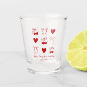 Personalized Cherry Bachelorette Party Shot Glass
