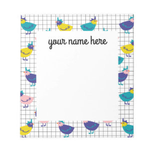 Personalized Chicken Notepad
