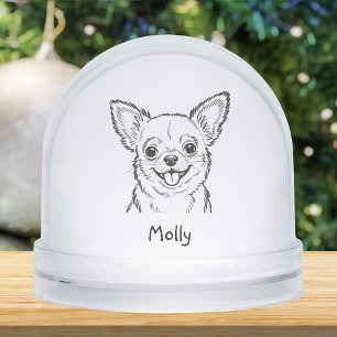 Personalized Chihuahua Dog Christmas Snowglobe