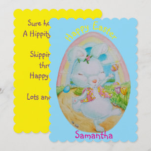PERSONALIZED CHILDREN'S EASTER GREETING CARD 