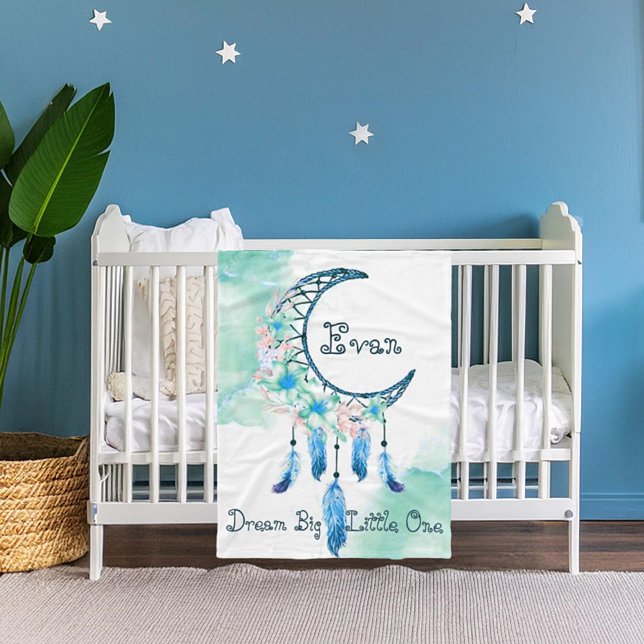 Personalized child's dreamcatcher  baby  fleece blanket (Creator Uploaded)