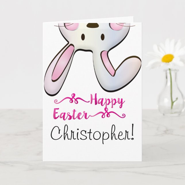 Personalized Child's Easter Card (Small Plant)