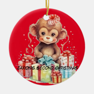 Personalized Child's Second Christmas Ornament