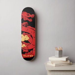 Personalized Chinese Dragon Skateboard