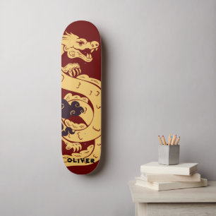 Personalized Chinese Dragon Skateboard